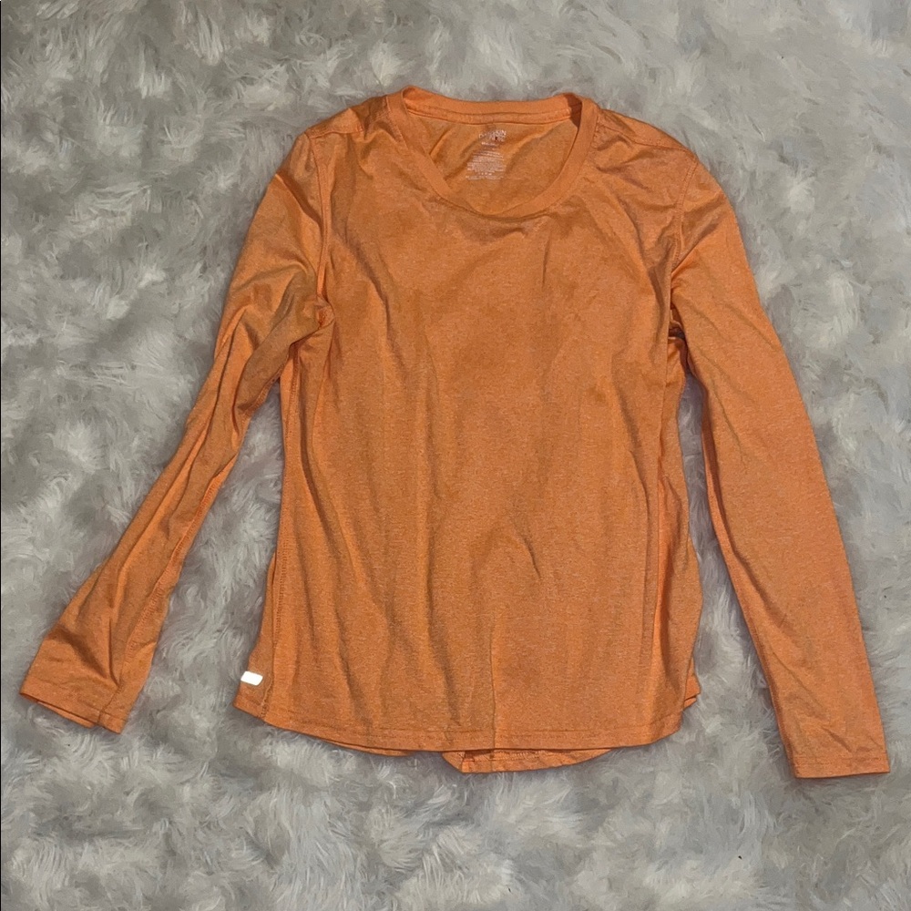 Danskin Now Orange Long Sleeve Tee